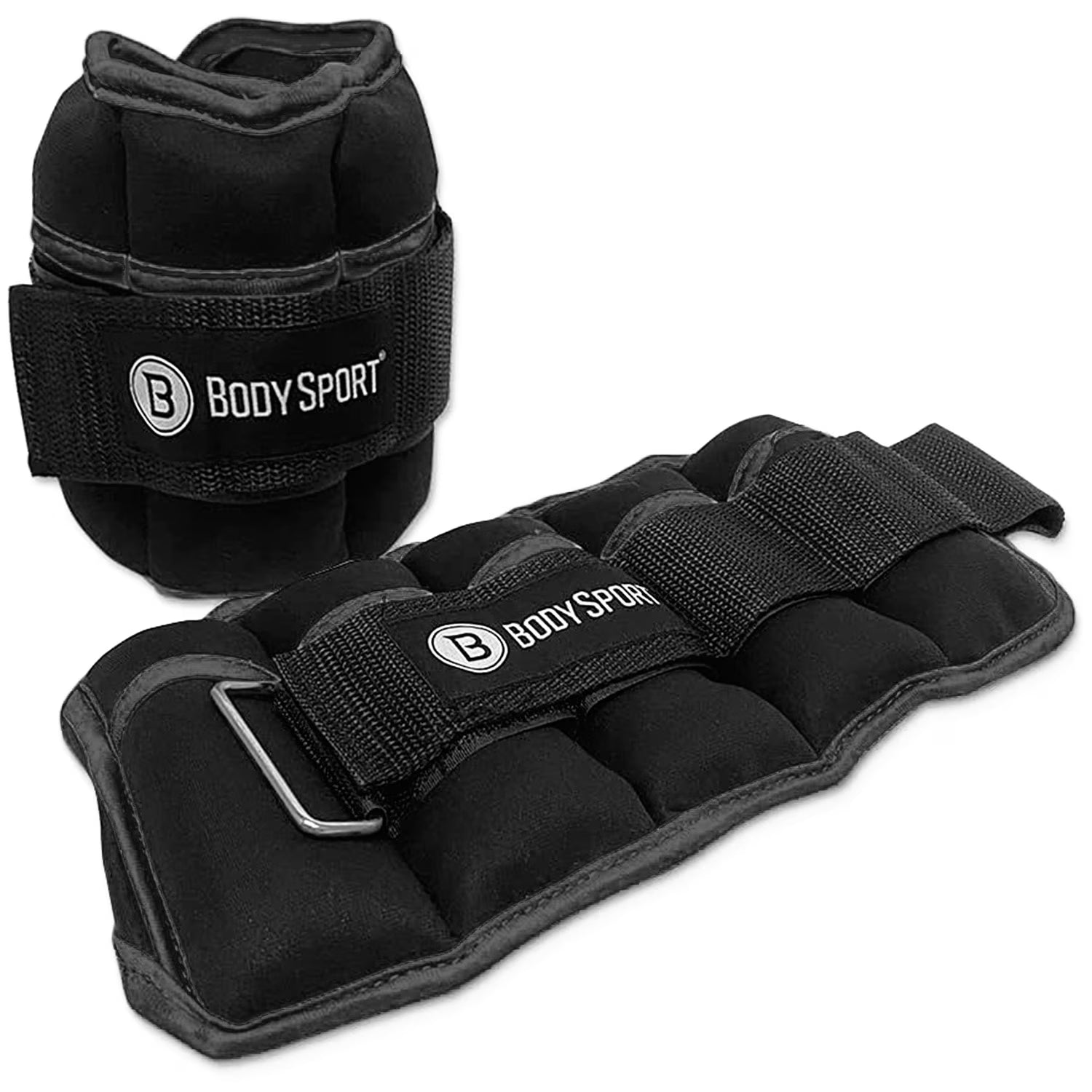 Adjustable Black Ankle Weights (1 to 5 Pounds) for Men, Women, and Children – Enhance Your Workouts with Added Resistance