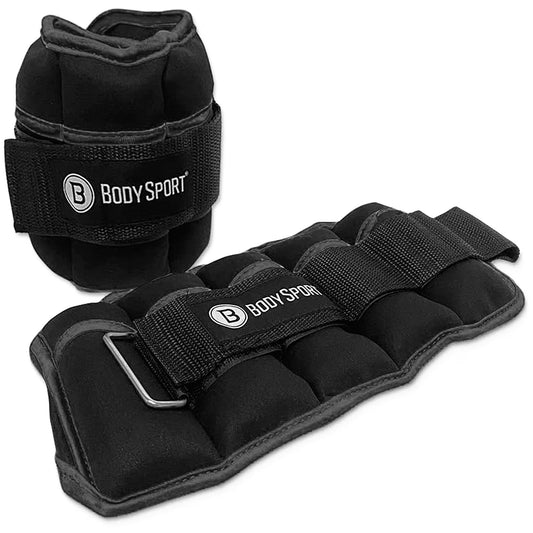 Adjustable Black Ankle Weights (1 to 5 Pounds) for Men, Women, and Children – Enhance Your Workouts with Added Resistance