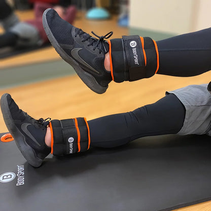 Adjustable Black Ankle Weights (1 to 5 Pounds) for Men, Women, and Children – Enhance Your Workouts with Added Resistance