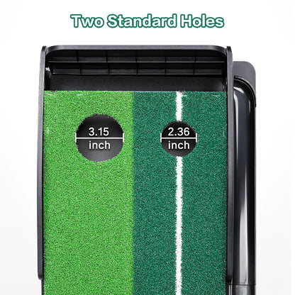 9.9FT Golf Training Putting Green Mat with Automatic Ball Return for Indoor and Outdoor Use