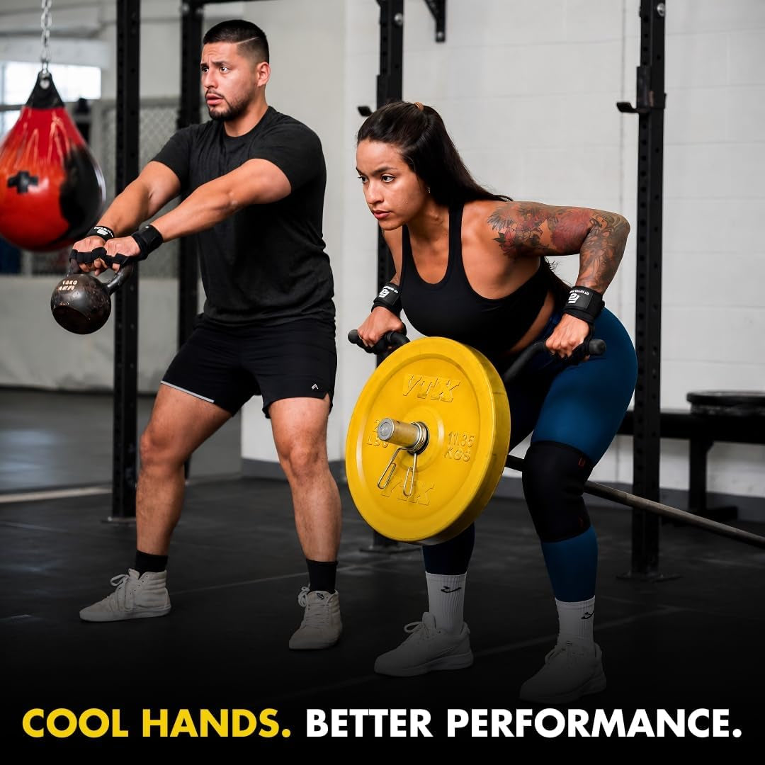 New Ventilated Weight Lifting Workout Gloves with Built-In Wrist Wraps for Men and Women - Great for Gym Fitness, Cross Training, Hand Support & Weightlifting.
