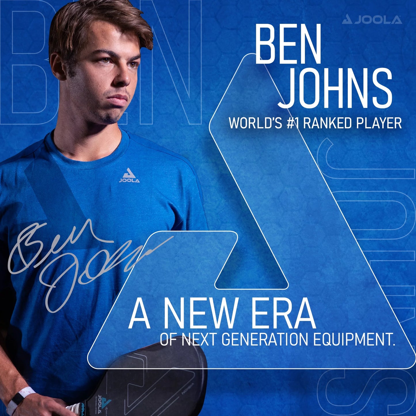Ben Johns Blue Lightning Pickleball Set: Includes 2 Fiberglass Paddles with Honeycomb Core, Paddle Bag, and 4 Balls