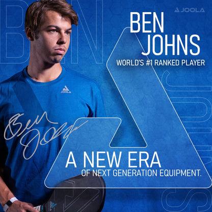 Ben Johns Blue Lightning Pickleball Set: Includes 2 Fiberglass Paddles with Honeycomb Core, Paddle Bag, and 4 Balls